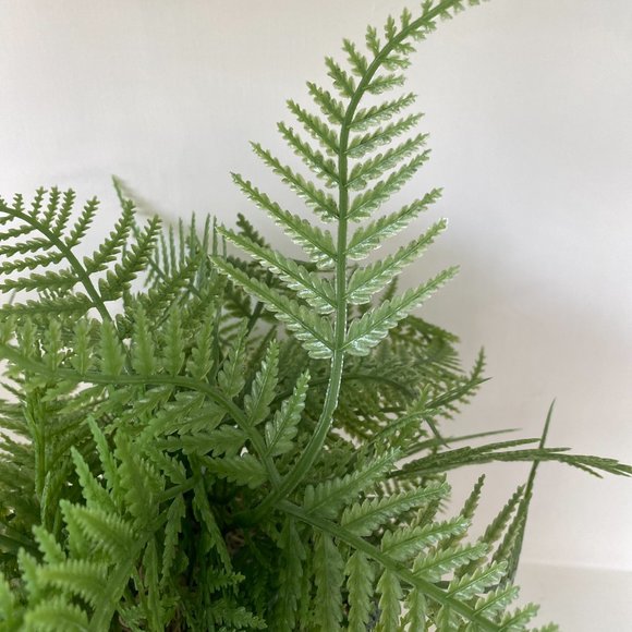 NEW Handmade Faux Boston Fern Potted in a Natural Pot - Picture 5 of 7